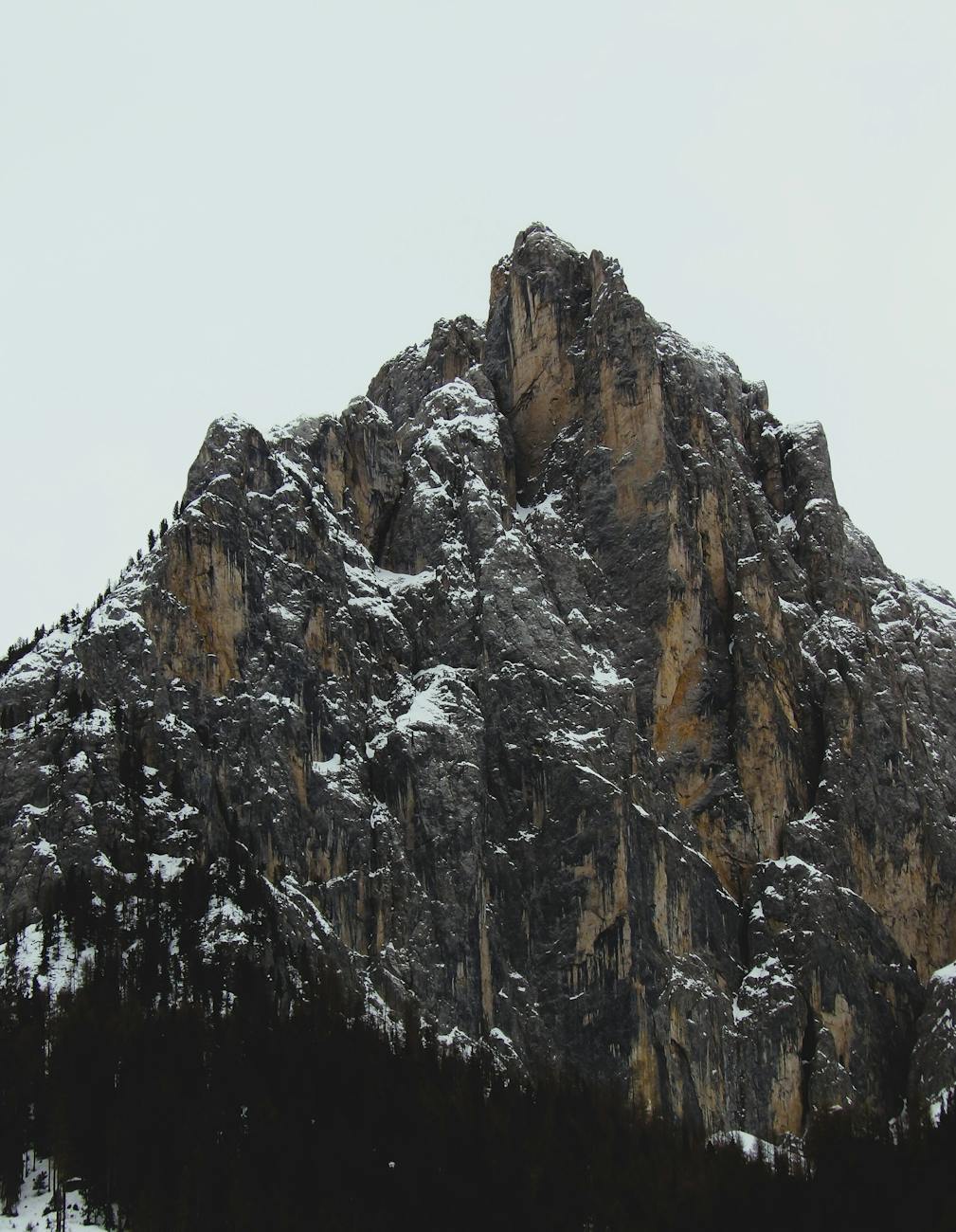 snow covered peaks in trentino alto adige